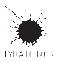 Logo Lydia de Boer, inktvlek