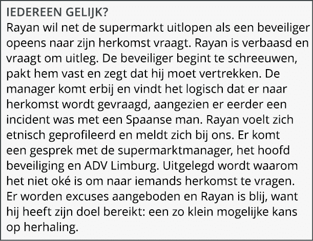 IEDEREEN GELIJK? Rayan wil net de supermarkt uitlopen als een beveiliger opeens naar zijn herkomst vraagt. Rayan is v...